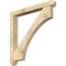 Ekena Millwork Westlake Arts and Crafts Rough Sawn Bracket w/ Offset Brace, Douglas Fir, 6"W x 48"D x 48"H BKT0604X48X48WTL03RDF - alternate 1